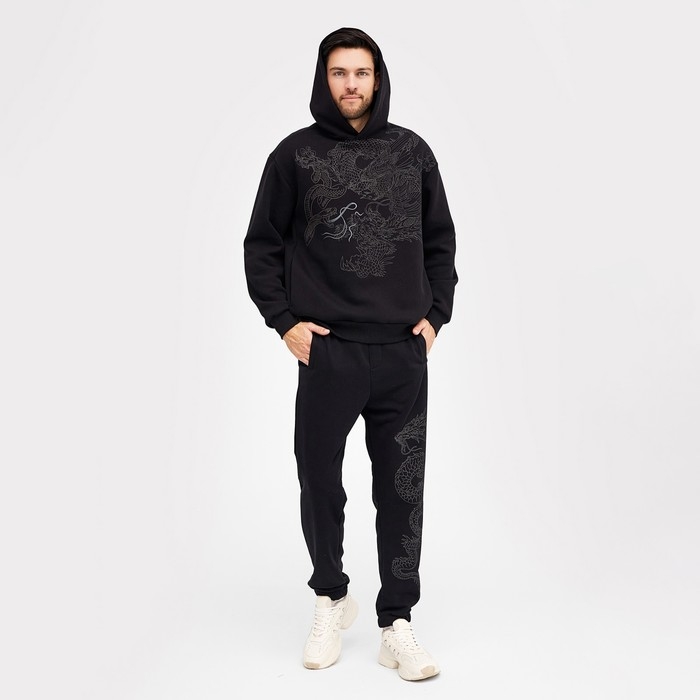 Худи мужское, цвет чёрный, размер 56 (3XL) Худи мужское, цвет чёрный, размер 56 (3XL)