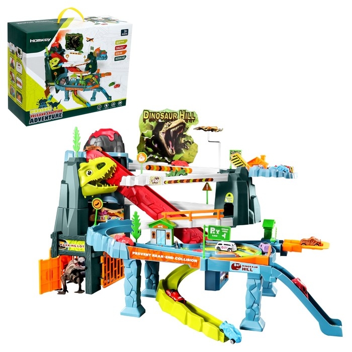 Автотрек &laquo;Динозавр&raquo;, звуковые эффекты, эффект дыма