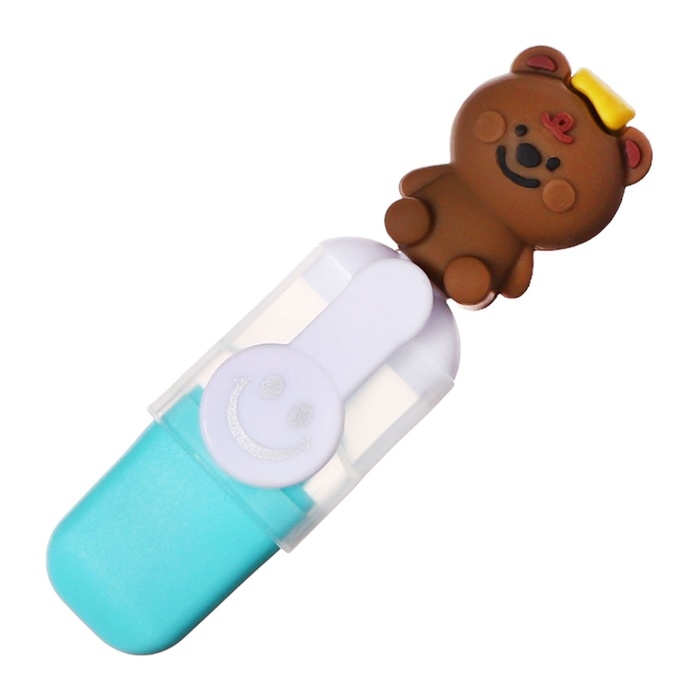 Набор маркеров текстовыделителей 6 штук 6 цветов, в пенале на молнии Медведи Набор маркеров текстовыделителей 6 штук 6 цветов, в пенале на молнии Медведи