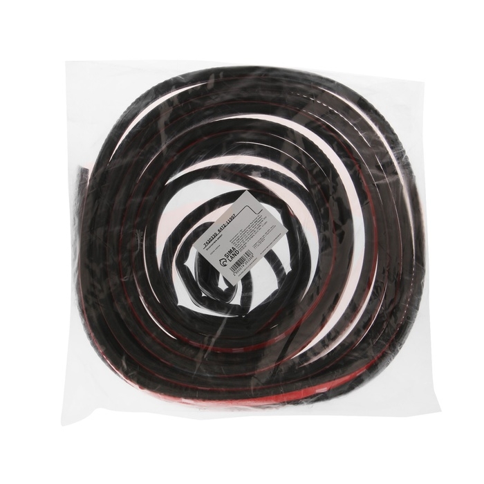 Уплотнитель двери в автомобиль, В-образный, самоклеящийся, 5 м, черный Уплотнитель двери в автомобиль, В-образный, самоклеящийся, 5 м, черный