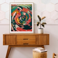 Картина по номерам &laquo;Японская гравюра&raquo;, 40 &times; 50 см, 21 цвет