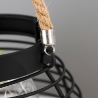 Ночник "Беримели" от батареек 3хАА черный 15х15х19 см RISALUX