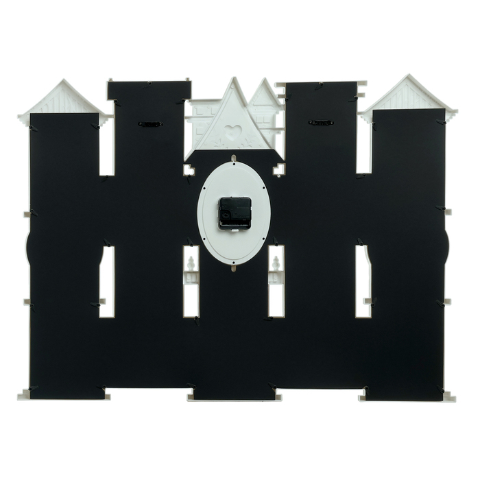 Часы настенные интерьерные, фоторамка - коллаж Часы настенные интерьерные, фоторамка - коллаж "Дом", бесшумные, 54.5 х 74 см