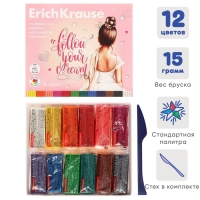 Пластилин со стеком 12 цветов, 180 г, ErichKrause "Pointes", в картонной упаковке Пластилин со стеком 12 цветов, 180 г, ErichKrause "Pointes", в картонной упаковке