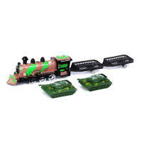 Паровоз инерционный &laquo;Военный&raquo;, с танками, цвета МИКС