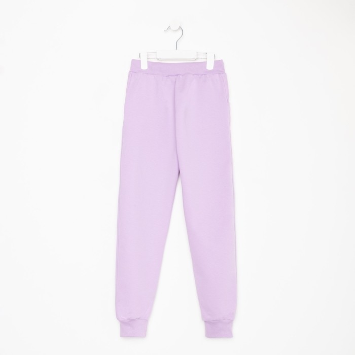 Брюки для девочки, цвет сиреневый, рост 164