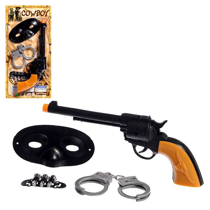 Набор ковбоя «Дикий запад», 4 предмета Набор ковбоя «Дикий запад», 4 предмета