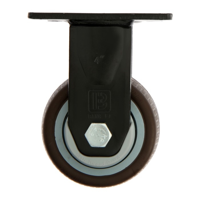 Колесо для транспортных тележек ТУНДРА, d=100 мм, на пдощадке, покрытие TPR