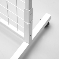 Сетка на колёсах, 100&times;200 см, размер ячейки 5,5&times;5,5 см, цвет белый