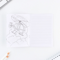 Подарочный набор блокнот А6, карандаши (2 шт.) и восковые мелки (4 шт.) &laquo;Успеха и побед&raquo;