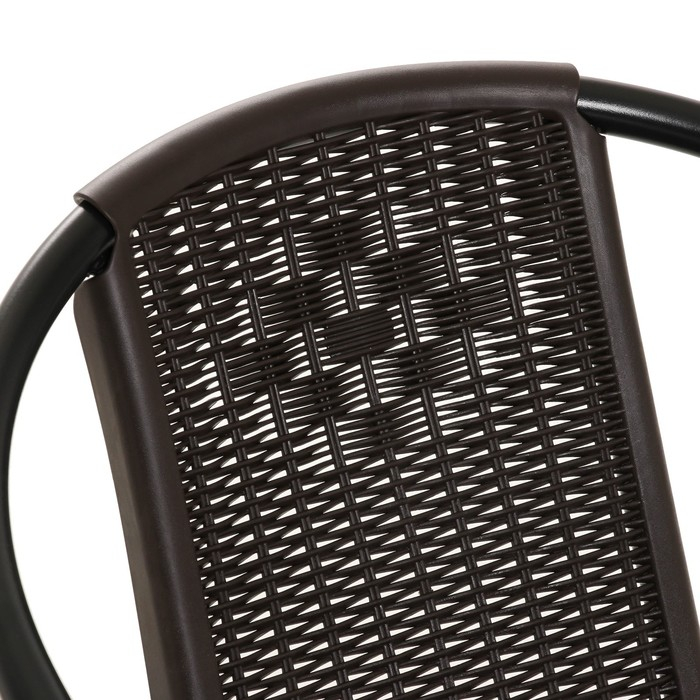 Набор садовой мебели: стол, 4 стула, коричневый Набор садовой мебели: стол, 4 стула, коричневый