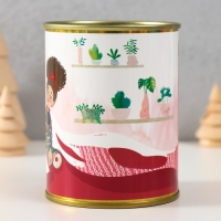 Подарок носки в банке с принтом "Бабушка связала" (женские)