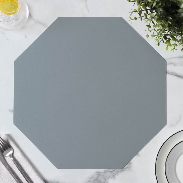 Салфетка сервировочная на стол &laquo;Тэм&raquo;, 38&times;38 см, цвет голубой