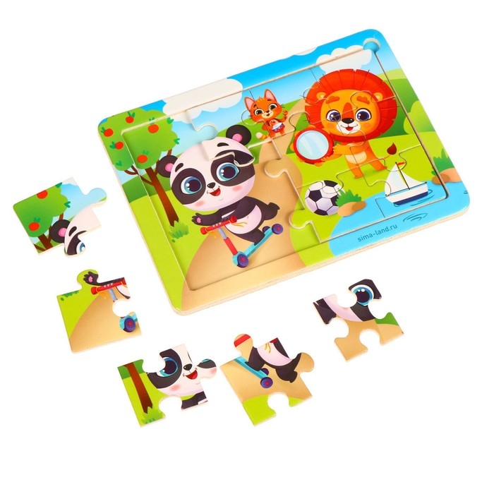 Пазл &laquo;Весело играем&raquo;, 15 х 11 см
