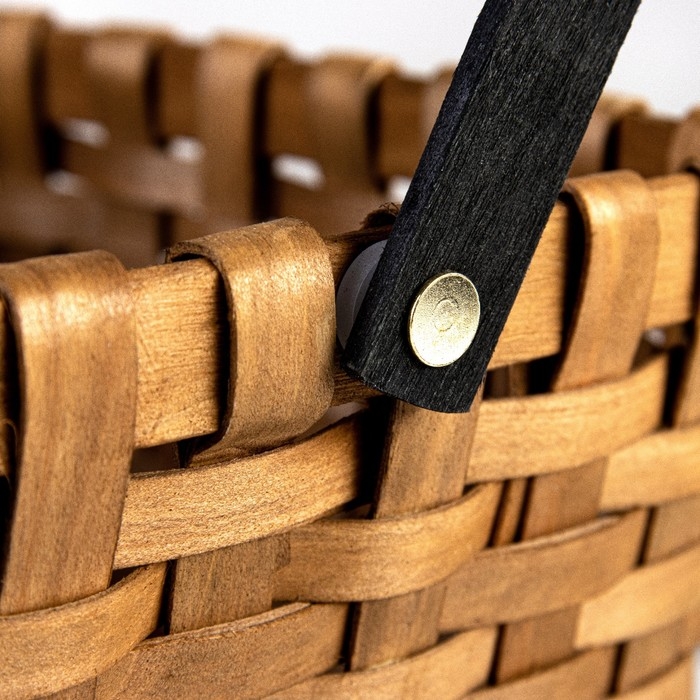 Корзина плетеная (секвойя), 28x23xH16/31 см, 1 шт., коричневый Корзина плетеная (секвойя), 28x23xH16/31 см, 1 шт., коричневый