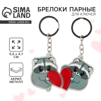 Парные брелоки &laquo;Енотики&raquo; набор, 2 шт.