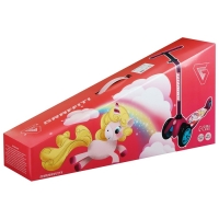 Самокат GRAFFITI &laquo;Единорожки&raquo;, колёса PU 110/75 мм, ABEC 7, цвет розовый