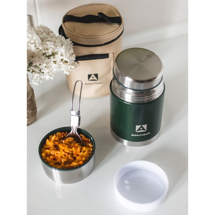 Термос для еды Термос для еды "Арктика", 306, 800 мл, в чехле, с ложкой, сохраняет тепло 14 ч