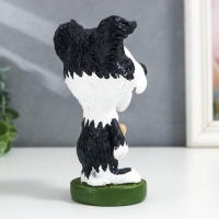 Сувенир полистоун подставка под очки "Пёсик с косточкой" 13,5х8х7,5 см