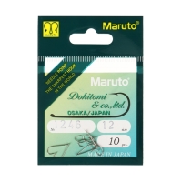 Крючки Maruto 1246, цвет Ni, № 12, 10 шт. Крючки Maruto 1246, цвет Ni, № 12, 10 шт.