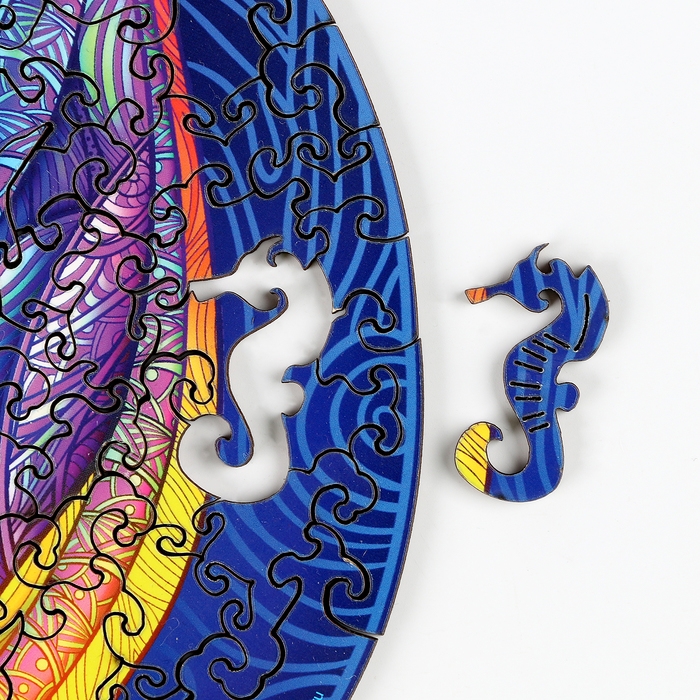 Пазлы деревянные фигурные &laquo;Кит&raquo;, 165 элементов