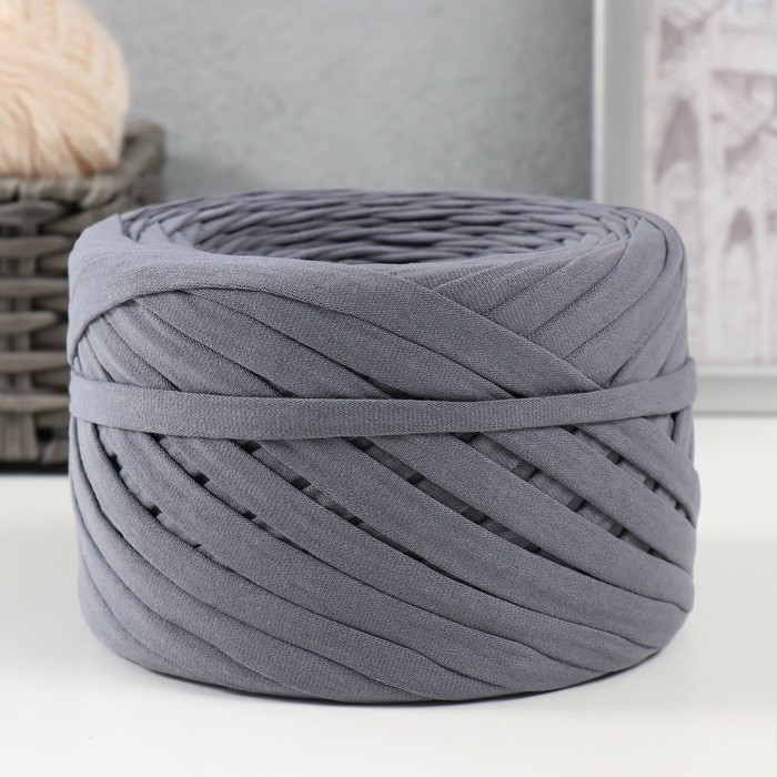 Трикотажная пряжа, ширина 7-9 мм, 100м/295 гр&plusmn;10% (42 - мускат)