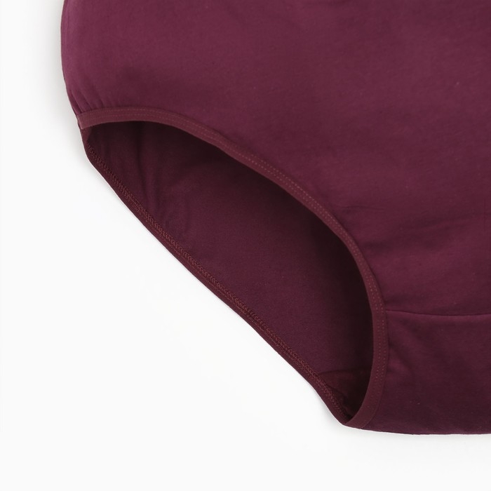 Трусы женские цвет бордовый, размер 56-58