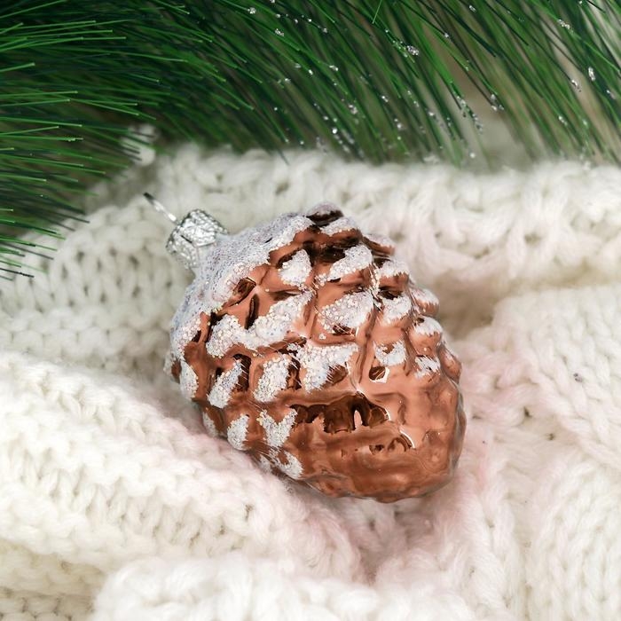 Ёлочная игрушка &laquo;Шишка кедровая&raquo;-2, h=5.2 см, МИКС