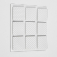 Накладка мебельная квадратная ТУНДРА, размер 18 х 18 мм, 32 шт, полимерная, цвет белый Накладка мебельная квадратная ТУНДРА, размер 18 х 18 мм, 32 шт, полимерная, цвет белый