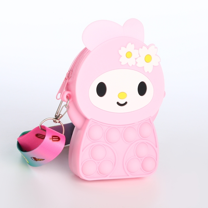 Сумка детская для девочки на молнии «Выбражулька», pop it, цвет розовый Сумка детская для девочки на молнии «Выбражулька», pop it, цвет розовый