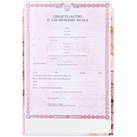 Папка для свидетельства о заключении брака &laquo;Семейный документ&raquo;, мрамор, А5