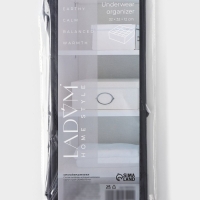 Органайзер для хранения белья LaDо́m, 16 ячеек, 32&times;32&times;12 см, цвет графитовый