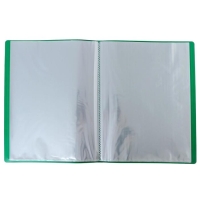 Папка с 60 вкладышами А4, 500 мкм, Calligrata, карман на корешке, зелёная Папка с 60 вкладышами А4, 500 мкм, Calligrata, карман на корешке, зелёная