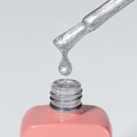 Гель лак для ногтей &laquo;CAT`S EYE PEARL&raquo;, 3-х фазный, 10 мл, LED/UV, цвет серебристый (58)