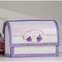 Комплект на стол молодожёнов "Гармония", сирень Комплект на стол молодожёнов "Гармония", сирень