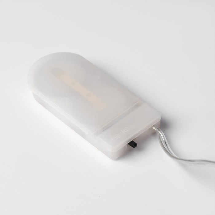 Светодиодная фигура &laquo;Ёлка с ягодами&raquo;, 10 &times; 33 &times; 7 см, пластик, батарейки CR2032х2 (в комплекте), свечение тёплое белое