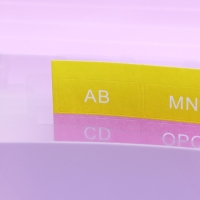 Папка на резинке А6, 12 отделений, узоры, фиолетовая пастель