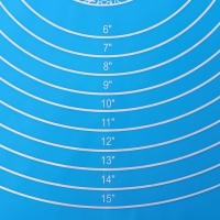 Коврик с разметкой Доляна &laquo;Эрме&raquo;, силикон, 65,5&times;45 см, цвет синий