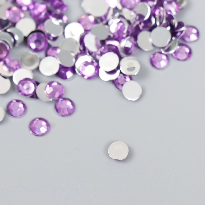 Декор для творчества в бутылочке Декор для творчества в бутылочке "Стразы. Сиреневый" набор 500 шт d=0,5 см 7х2х2 см