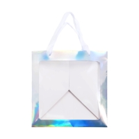 Пакет для торта с квадратным дном и окном, голографический, 30 х 30 х 30 см