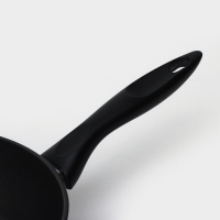 Сковорода &laquo;Надежда&raquo;, d=24 см, h=7,4 см, пластиковая ручка, антипригарное покрытие, цвет чёрный