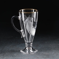 Кружка &laquo;Перо&raquo;, стеклянная, 250 мл