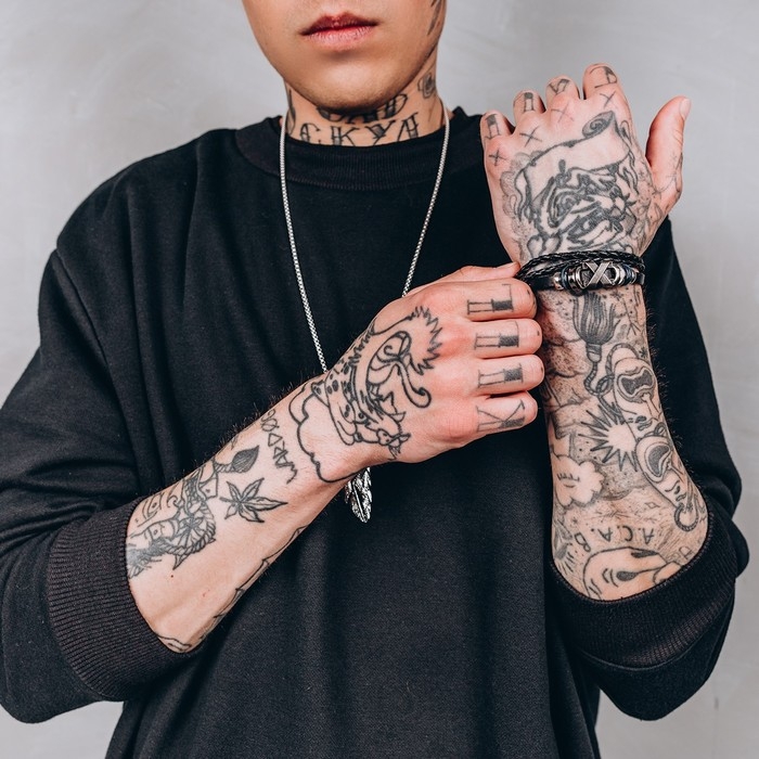 Браслет унисекс &laquo;Стиль&raquo; икс фактор, цвет чёрный с чернёным серебром, 21,5 см