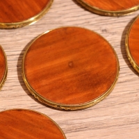 Подставки под горячее (набор 6 шт) 7х6х10,5 см, дерево шишам Подставки под горячее (набор 6 шт) 7х6х10,5 см, дерево шишам