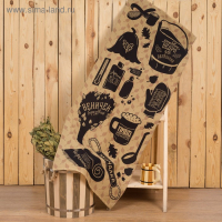 Полотенце "Для бани" 60х146 см, 100% хлопок 160 гр/м2 Полотенце "Для бани" 60х146 см, 100% хлопок 160 гр/м2