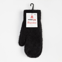 Варежки женские, цвет чёрный, размер 7-8 Варежки женские, цвет чёрный, размер 7-8