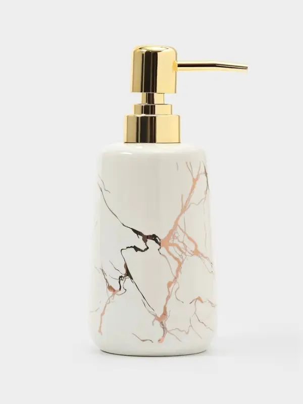 Дозатор для жидкого мыла SAVANNA Lightning, 350 мл, цвет белый