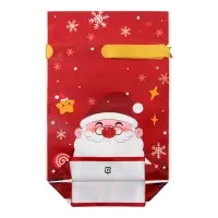 Пакет полиэтиленовый подарочный, с завязками "Подарки" МИКС, 15х23 см