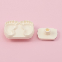 Печати для теста и мастики Доляна &laquo;Детские ножки&raquo;, набор 2 шт, пластик, молочные