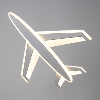 Люстра с ПДУ "Самолет" LED 110Вт 3000-6000К диммер белый 63х58х5,5 см BayerLux Люстра с ПДУ "Самолет" LED 110Вт 3000-6000К диммер белый 63х58х5,5 см BayerLux